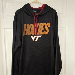 Virginia Tech Men's Captivating Brand Pullover Hoodie Polyester Black Sz 2XL NWT